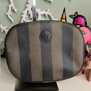 Fendi Pequin round crossbody bag *Vintage*